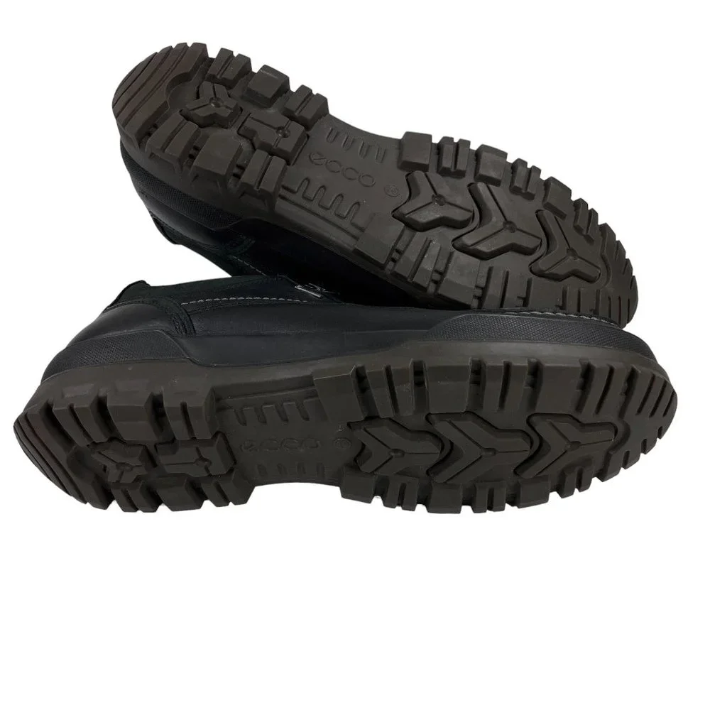 Ecco Black Leather Derby Shoes